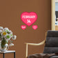 Valentine's Day: February 14 Icon - Removable Adhesive Decal