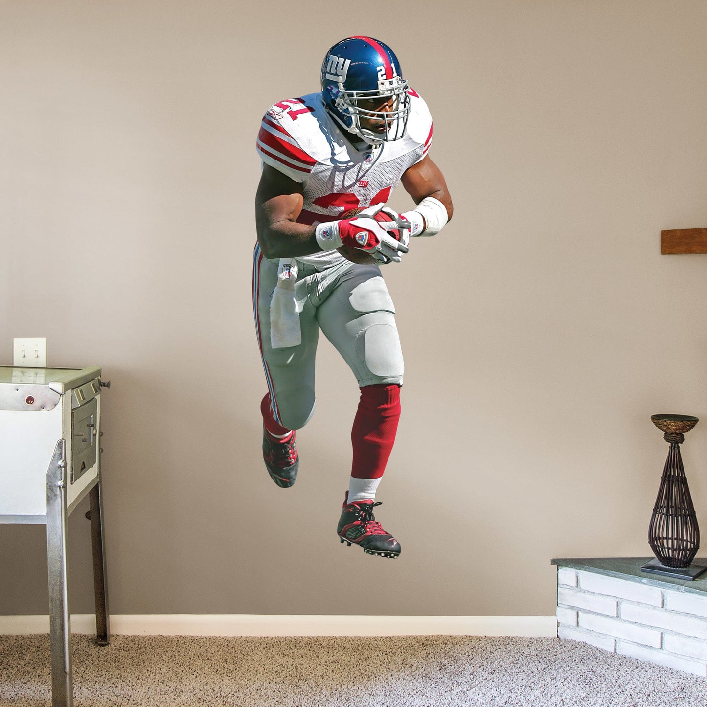 New York Giants: Tiki Barber Legend - NFL Removable Wall Adhesive Wall Decal Large