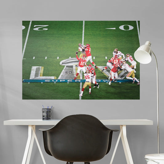 Kansas City Chiefs:  Super Bowl Liv Game Action Mural        - Officially Licensed NFL Removable Wall   Adhesive Decal