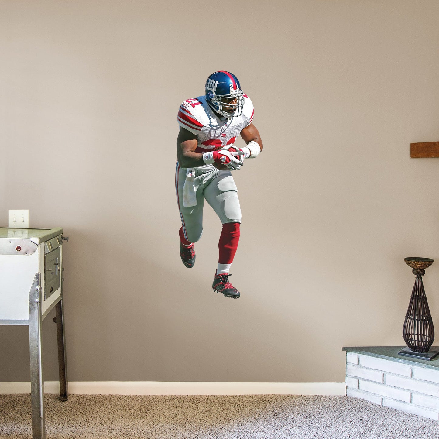New York Giants: Tiki Barber Legend        - Officially Licensed NFL Removable Wall   Adhesive Decal