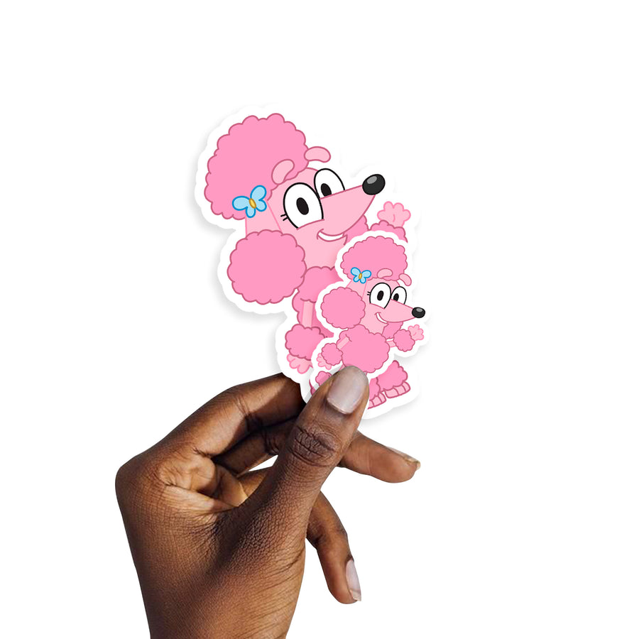 Coco - 5 Minis (Mixed Sizes) - Official BBC - Bluey - Reusable Vinyl Decals