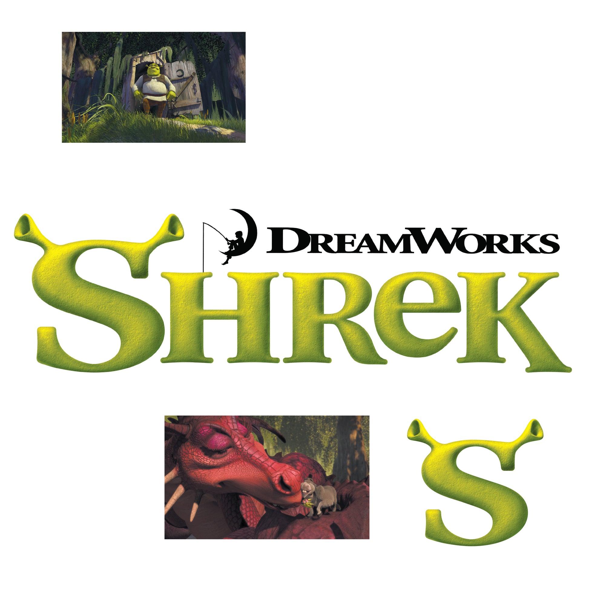 Shrek Logo Decal Vinyl Decal Sticker for Laptops Car 