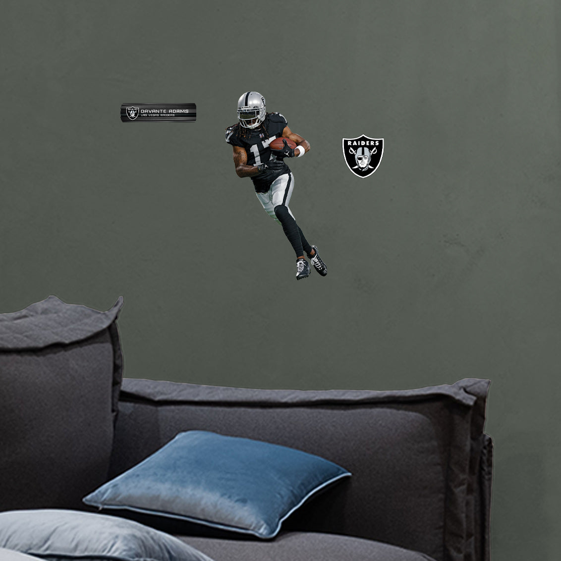 Las Vegas Raiders: Davante Adams         - Officially Licensed NFL Removable     Adhesive Decal