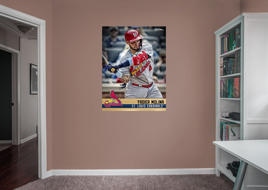 Yadier Molina - GameStars Series - Peel & Stick Poster - Official MLB - St. Louis Cardinals - Reusable Vinyl Wall Decal