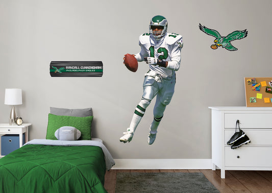 Philadelphia Eagles: Randall Cunningham 2021 Legend        - Officially Licensed NFL Removable Wall   Adhesive Decal