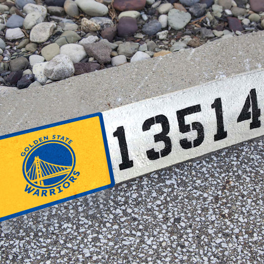 Golden State Warriors:  Address Block Logo        - Officially Licensed NBA    Outdoor Graphic