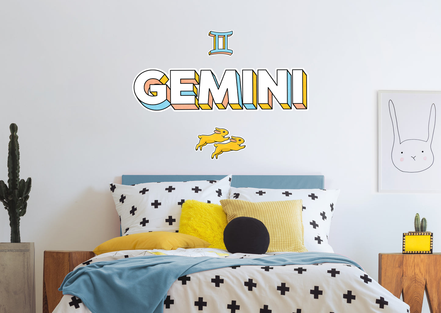 Zodiac: Gemini         - Officially Licensed Big Moods Removable     Adhesive Decal