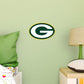 Green Bay Packers:  Logo        - Officially Licensed NFL Removable Wall   Adhesive Decal