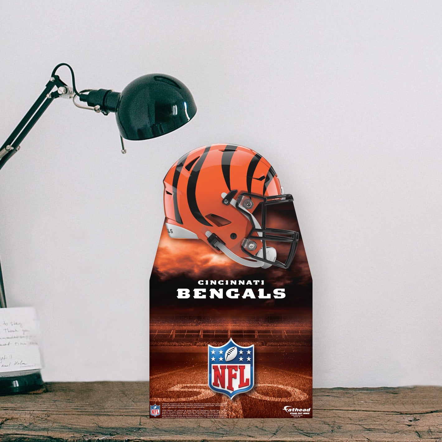 Cincinnati Bengals:  2022 Helmet  Mini   Cardstock Cutout  - Officially Licensed NFL    Stand Out