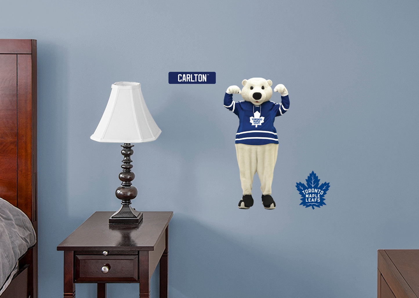 Toronto Maple Leafs: Carlton  Mascot        - Officially Licensed NHL Removable Wall   Adhesive Decal