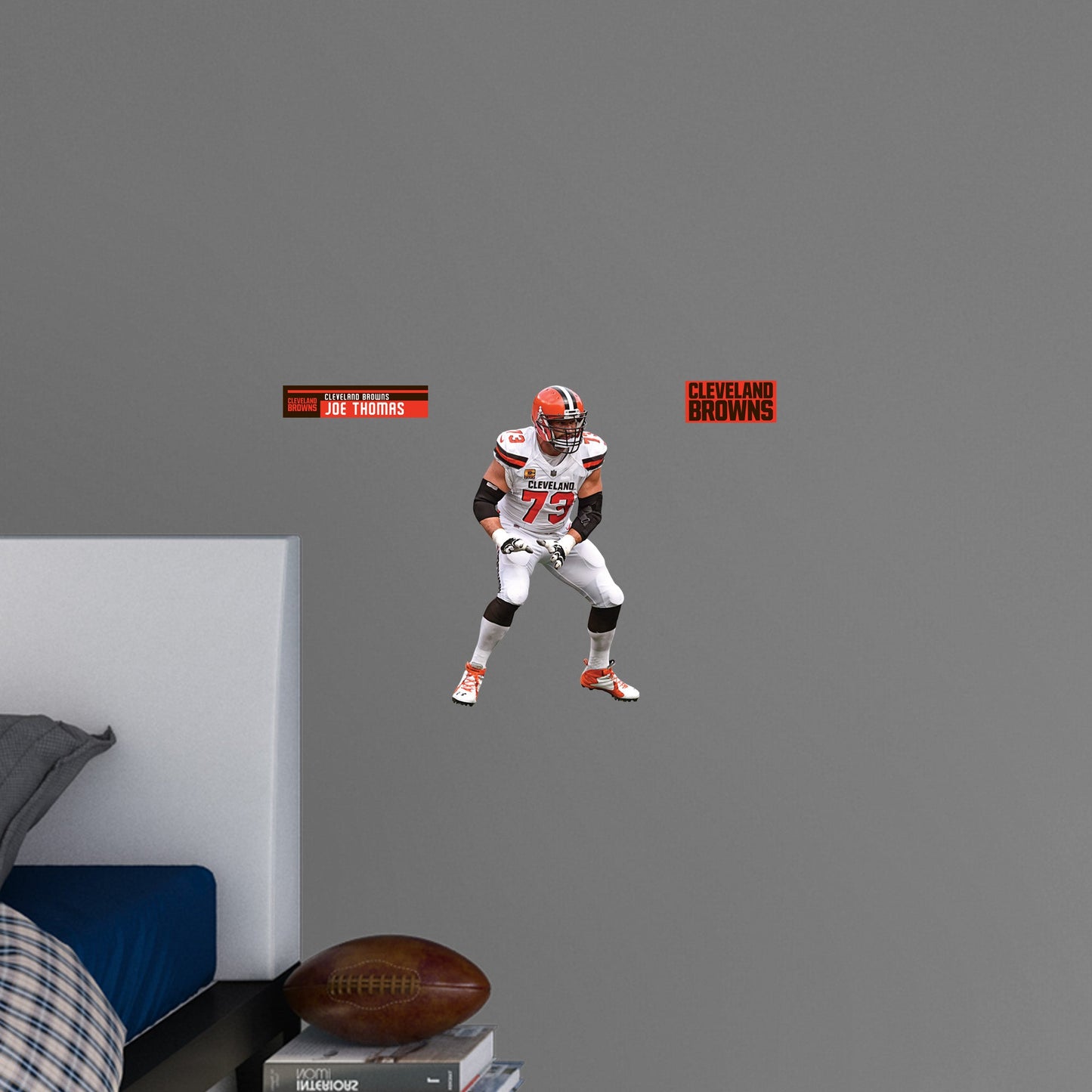 Cleveland Browns: Joe Thomas Legend - Officially Licensed NFL Removable Adhesive Decal