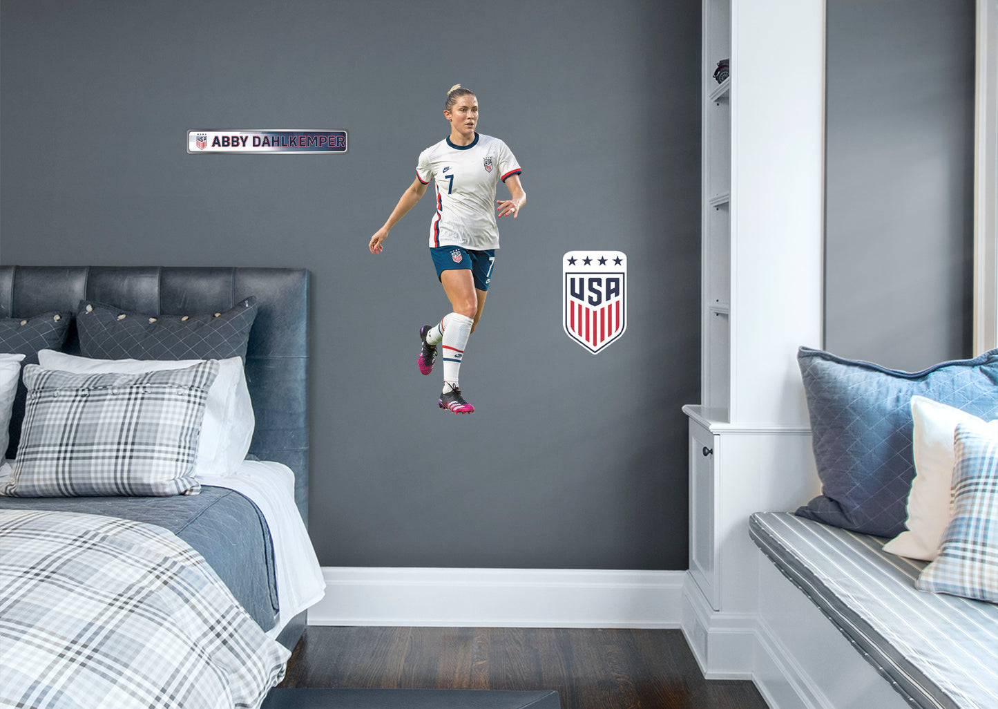 Abby Dahlkemper 2020        - Officially Licensed US Soccer Removable     Adhesive Decal