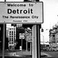 Welcome to Detroit Sign - Officially Licensed Detroit News Metal Print