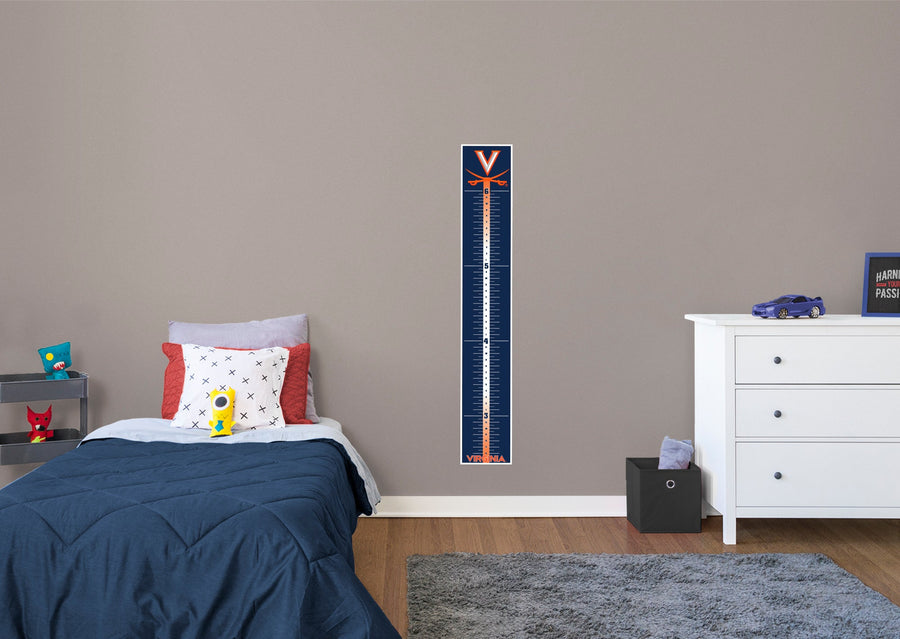 Virginia Cavaliers - Growth Chart - Official NCAA - Reusable Vinyl Wall Decal
