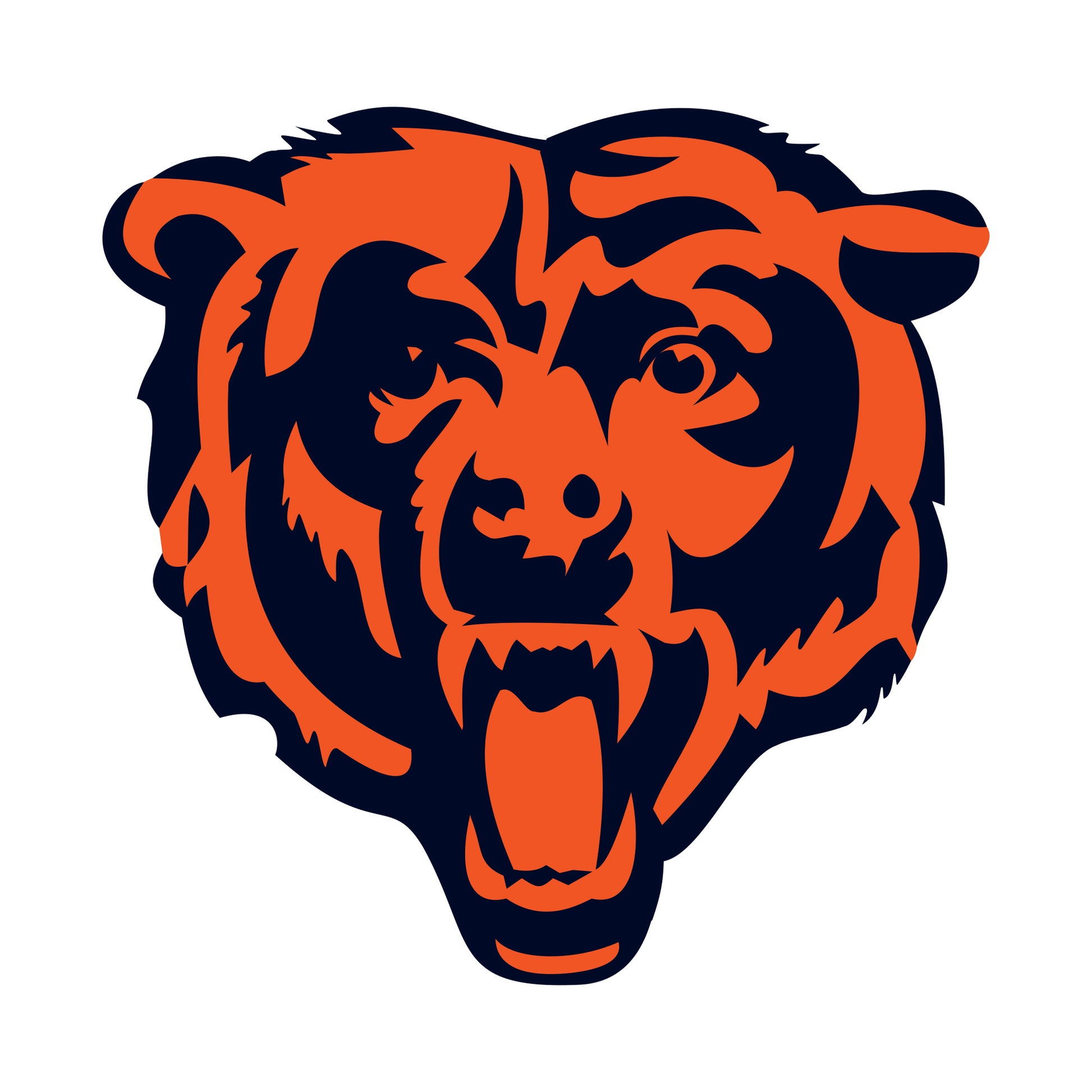 Black Chicago Bears 16'' Team Logo Cutout