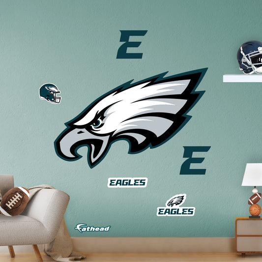 Philadelphia Eagles:   Logo        - Officially Licensed NFL Removable     Adhesive Decal