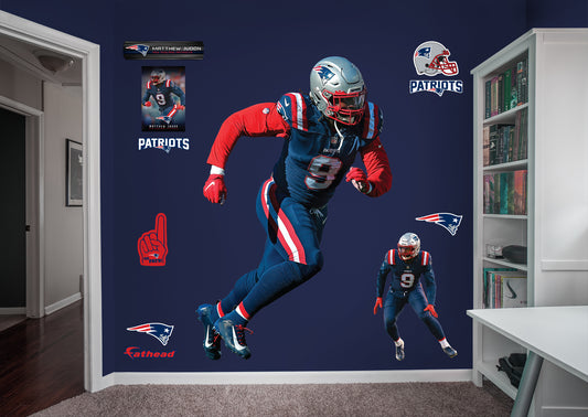 New England Patriots: Matthew Judon         - Officially Licensed NFL Removable     Adhesive Decal