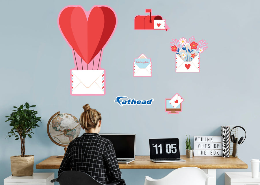 Valentine's Day: Love Letters Icon - Removable Adhesive Decal