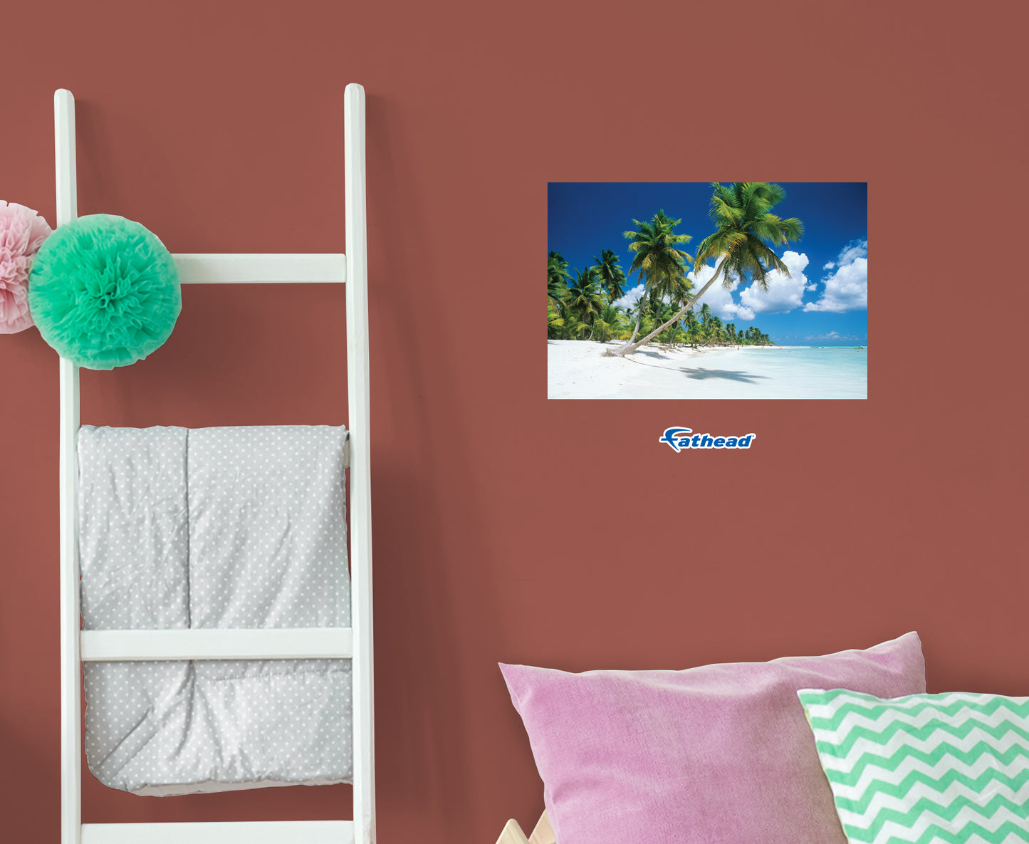 Generic Scenery: Palm Trees Poster        -   Removable     Adhesive Decal