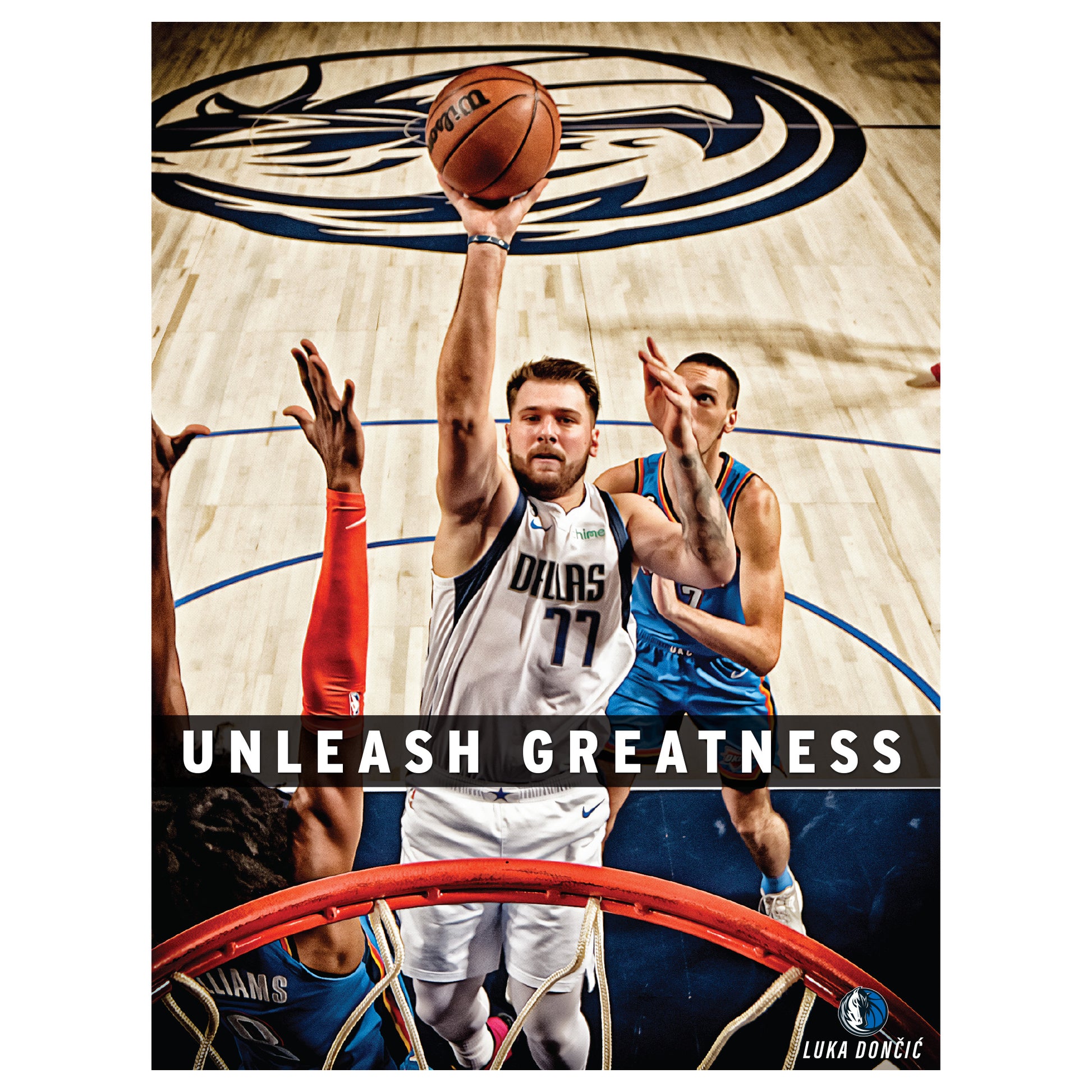 Luka Doncic Art Poster Dallas Mavericks Basketball Hand Made