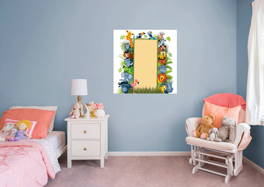 Jungle:  Family Dry Erase        -   Removable Wall   Adhesive Decal