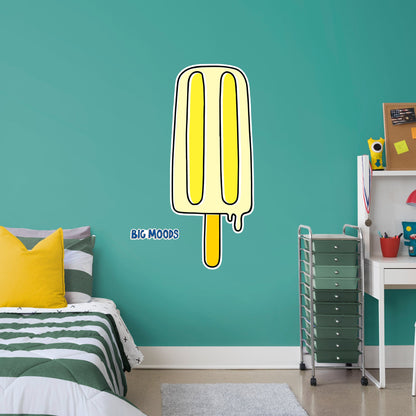 Popsicle (Yellow)        - Officially Licensed Big Moods Removable     Adhesive Decal