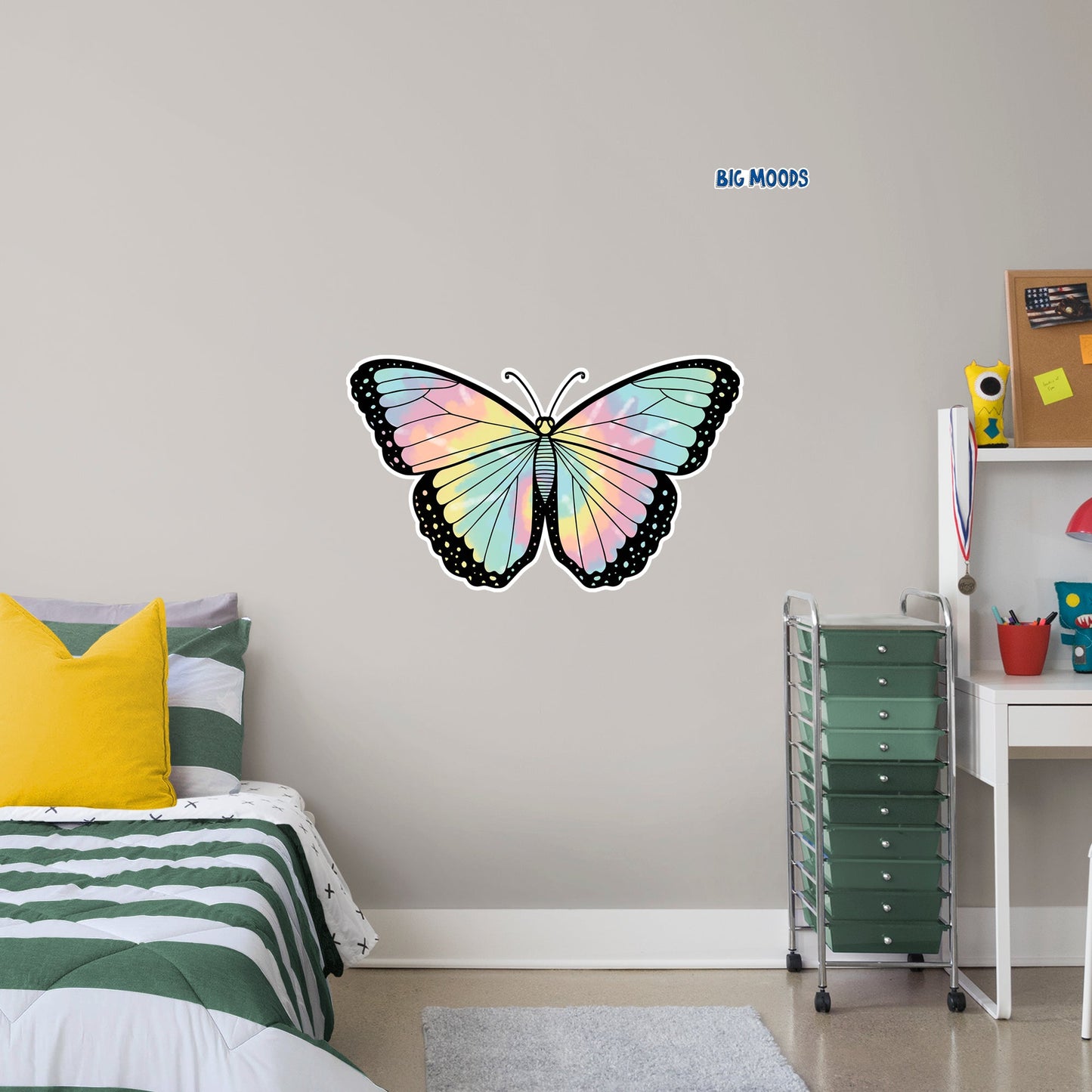Butterfly (Tie-Dye)        - Officially Licensed Big Moods Removable     Adhesive Decal