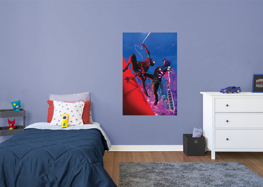 Spider-Man: Miles Morales : Into the Spiderverse Seven Mural        - Officially Licensed Marvel Removable Wall   Adhesive Decal