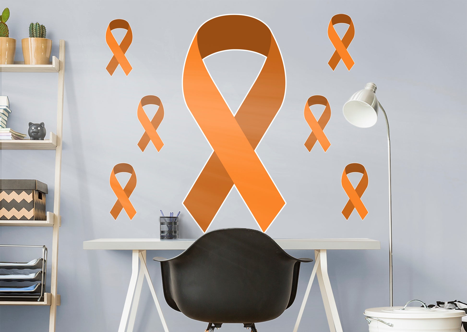 Orange Cancer Ribbon Wallpaper