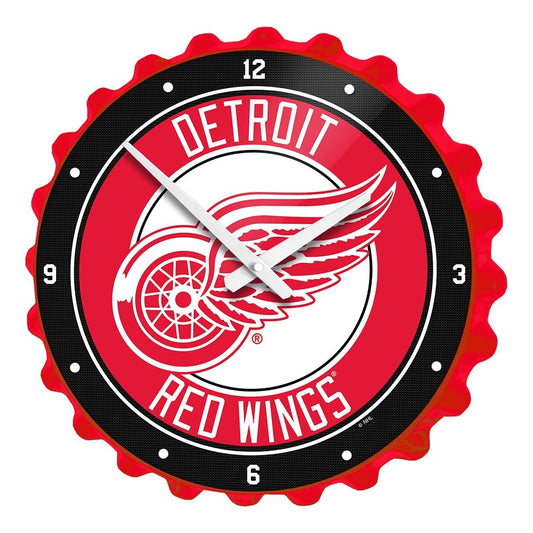 Detroit Red Wings: Bottle Cap Wall Clock - The Fan-Brand