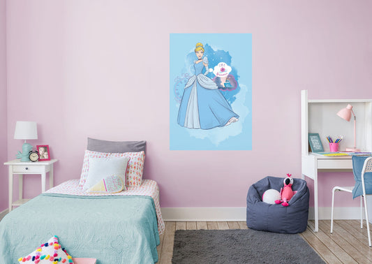 Cinderella:  Dreamer Mural        - Officially Licensed Disney Removable Wall   Adhesive Decal