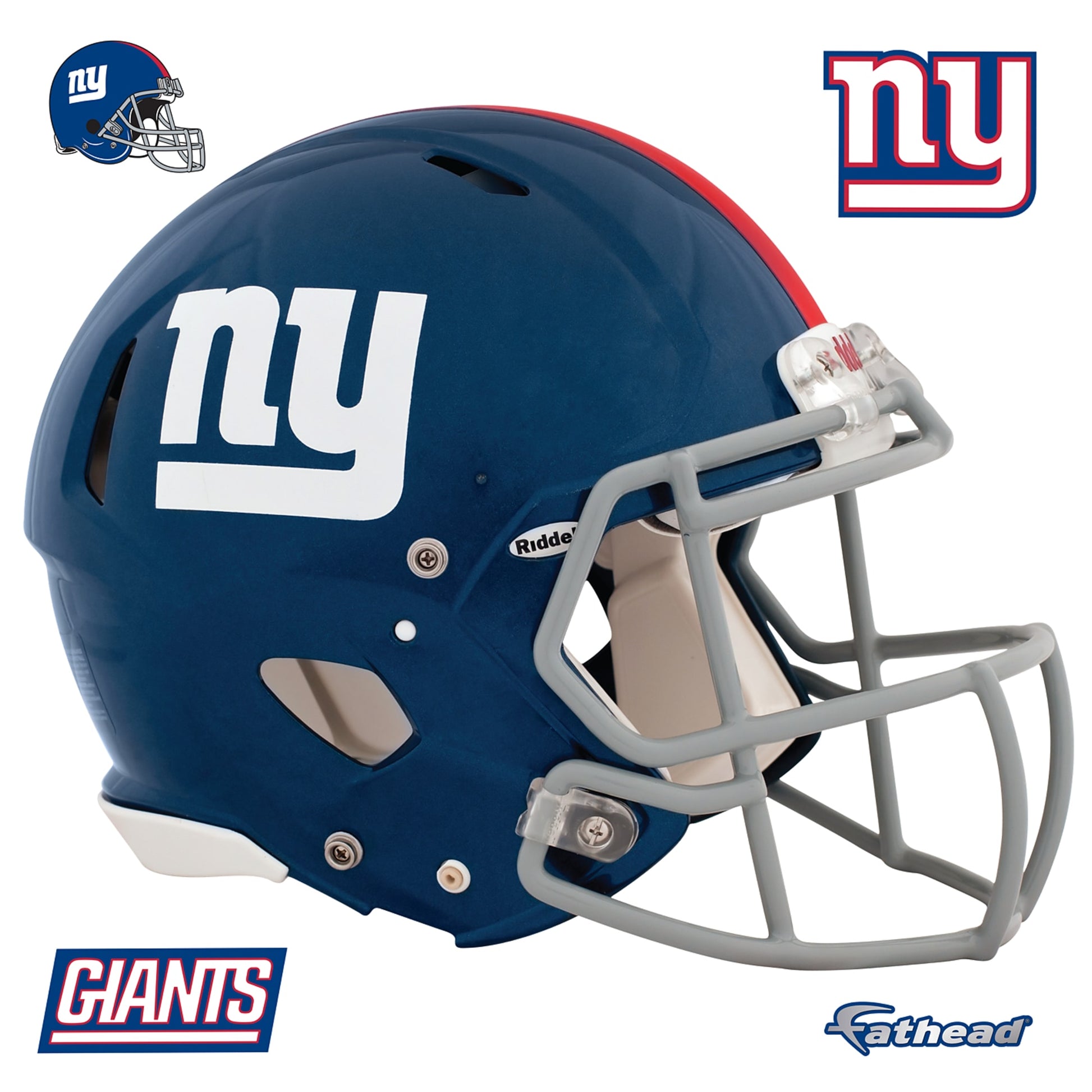 Fathead NFL Revolution Helmet Wall Decal; New York Giants