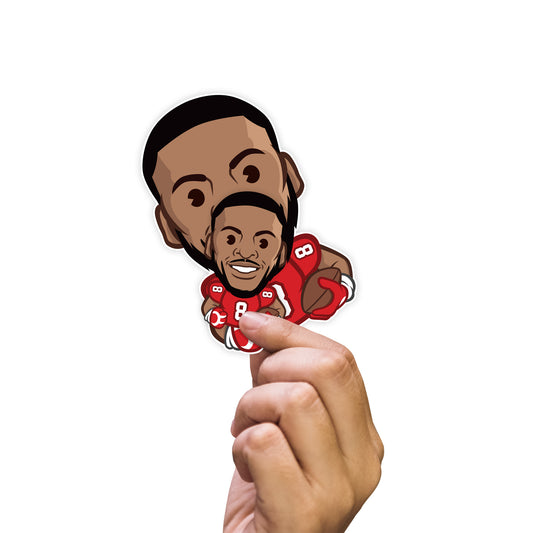 Atlanta Falcons: Kyle Pitts 2022 Emoji Minis        - Officially Licensed NFLPA Removable     Adhesive Decal