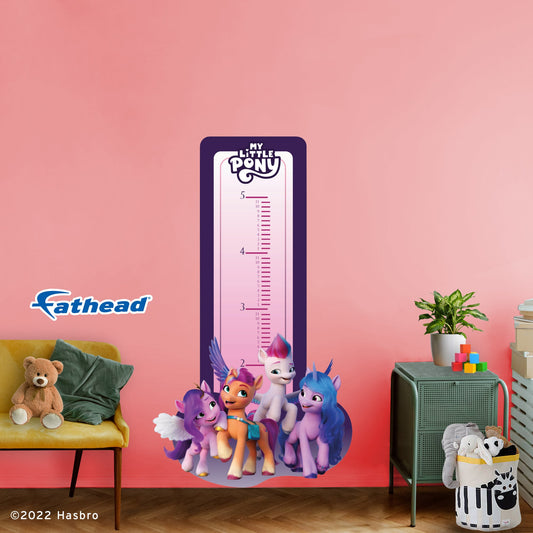 My Little Pony Movie 2: Together Growth Chart - Officially Licensed Hasbro Removable Adhesive Decal