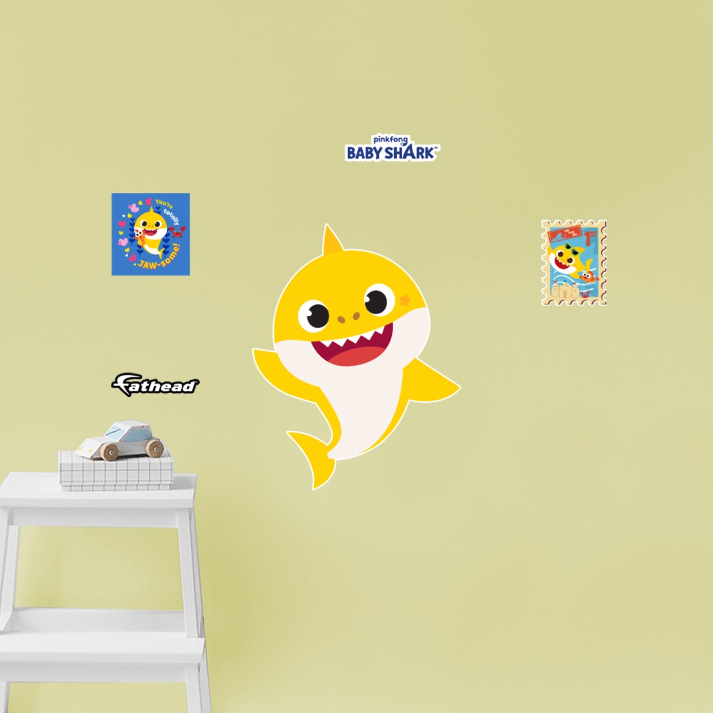Baby Shark: Friends RealBig - Officially Licensed Nickelodeon Removable Adhesive Decal