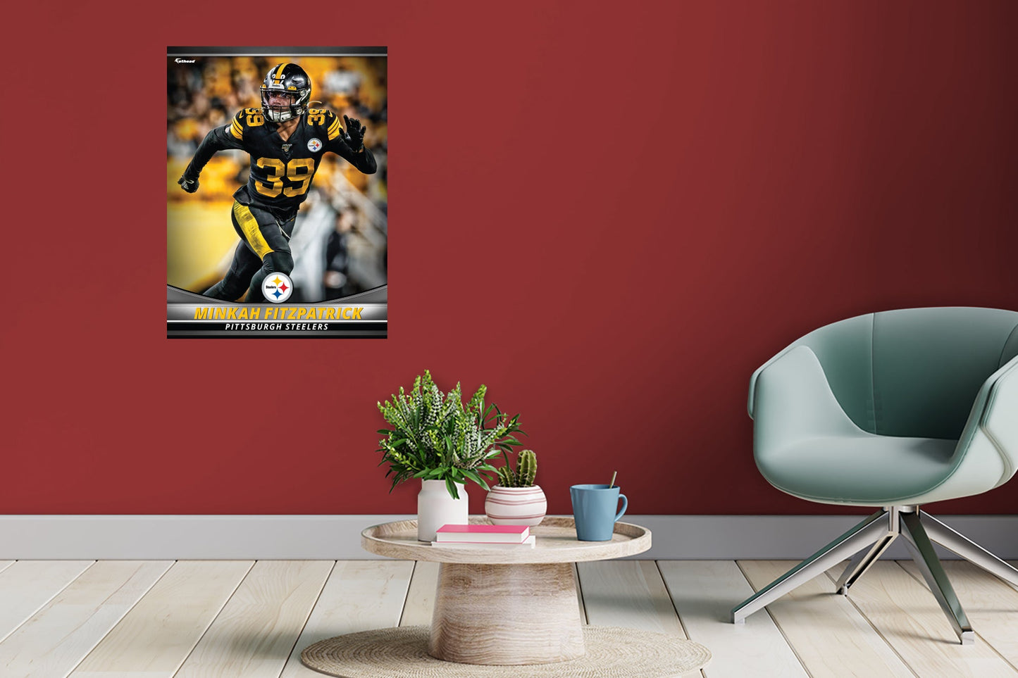 Pittsburgh Steelers: Minkah Fitzpatrick  GameStar        - Officially Licensed NFL Removable     Adhesive Decal
