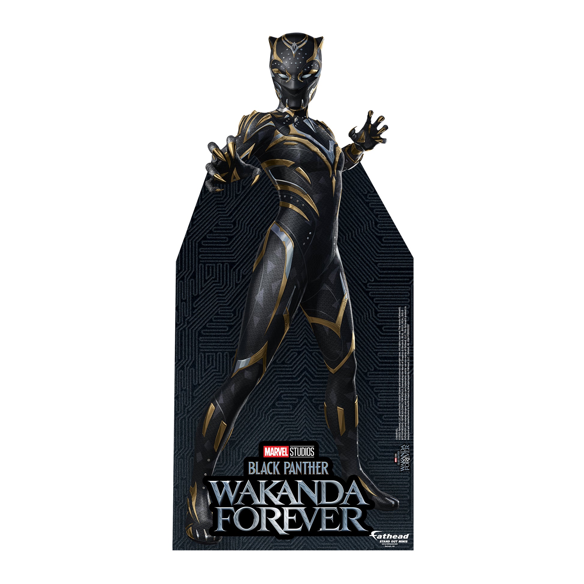 Black Panther Wakanda Forever: Black Panther Mini Cardstock Cutout - O –  Fathead