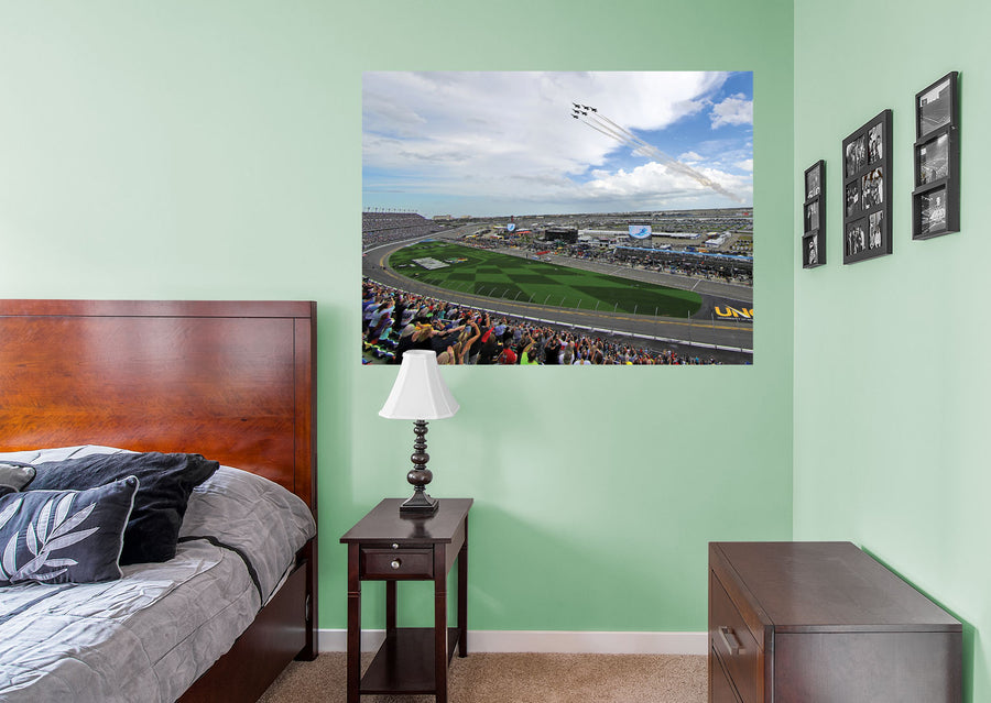 Daytona International Speedway - Flyover Mural - Peel & Stick Poster - Official NASCAR - Reusable Vinyl Wall Decal