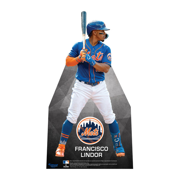 New York Mets: Francisco Lindor 2022 Life-Size Foam Core Cutout