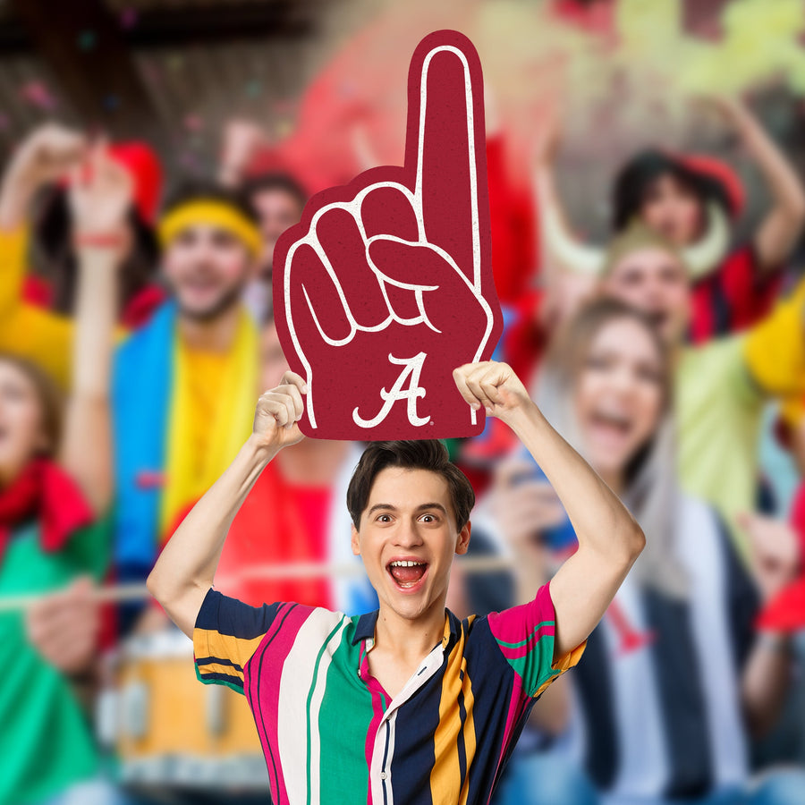 Foam Finger - Big Head - Official NCAA - Alabama Crimson Tide - Foam Core Cutout