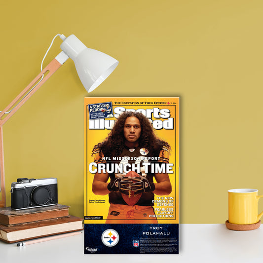 Pittsburgh Steelers: Troy Polamalu November 2005 Sports Illustrated Cover  Mini   Cardstock Cutout  - Officially Licensed NFL    Stand Out