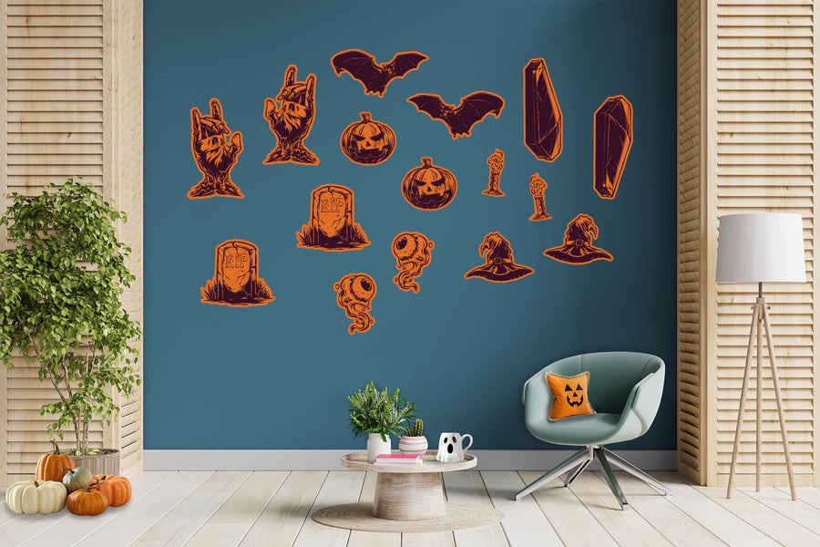 Halloween: Coffin Collection - Removable Adhesive Decal
