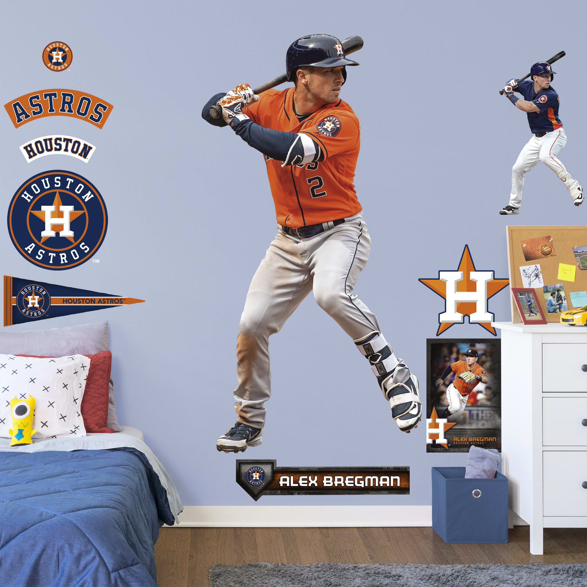 MLB Houston Astros Alex Bregman 19 Wall Poster, X 34