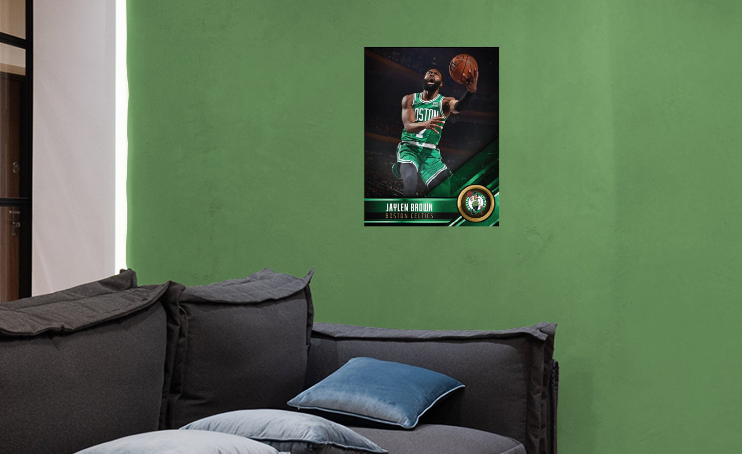 Boston Celtics: Jaylen Brown Poster - Officially Licensed NBA Removable Adhesive Decal
