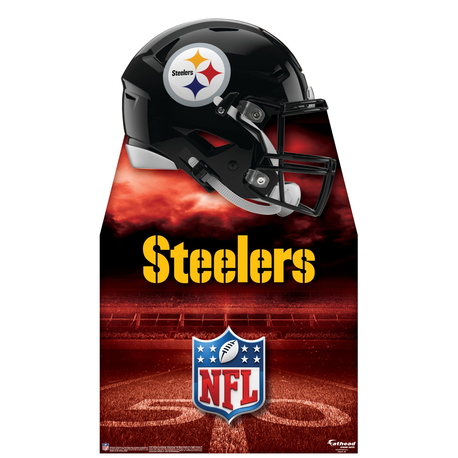 Pittsburgh Steelers: 2022 Helmet Life-Size Foam Core Cutout - Official –  Fathead