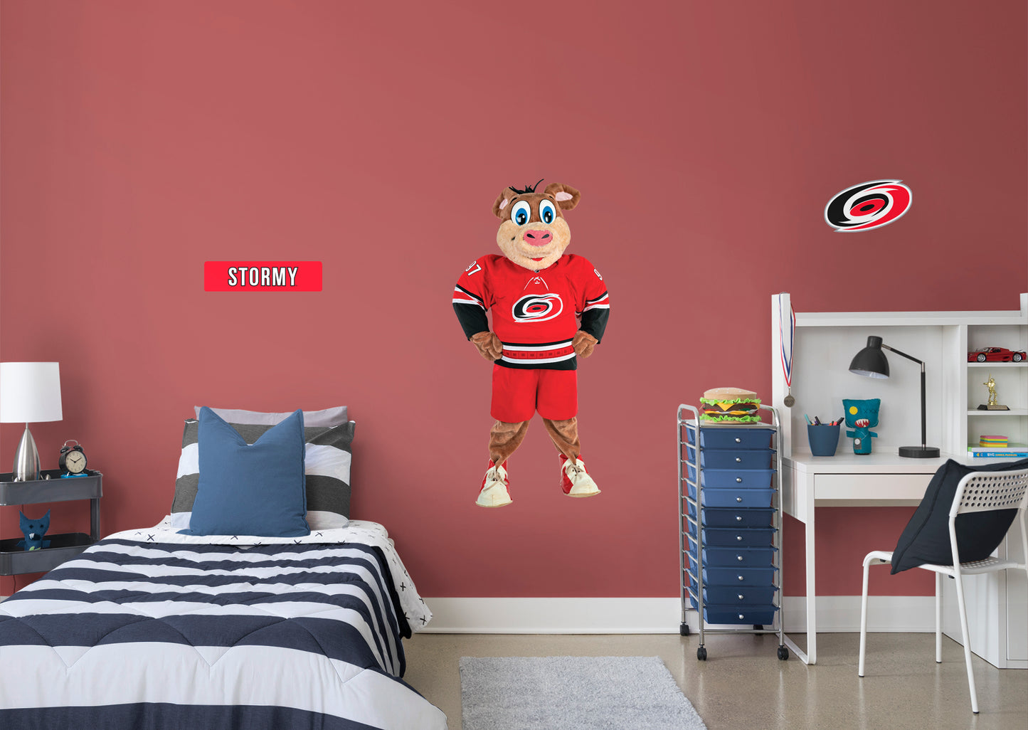 Carolina Hurricanes: Stormy 2021 Mascot        - Officially Licensed NHL Removable Wall   Adhesive Decal