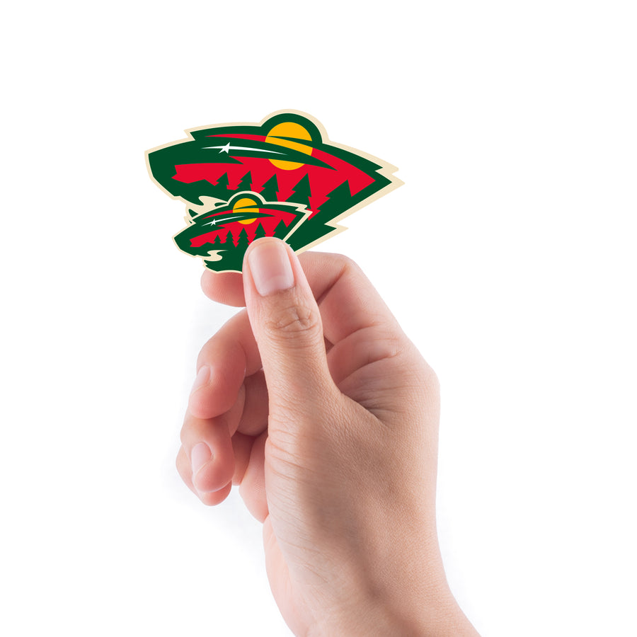 Minnesota Wild - 5 Logo Minis (Mixed Sizes) - Official NHL - Reusable Vinyl Decals