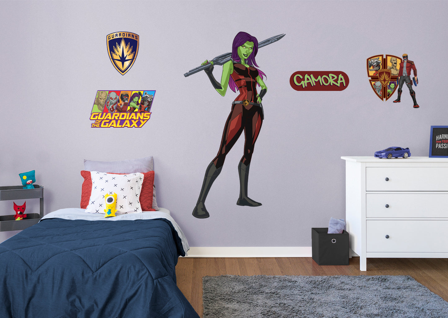 Guardians of the Galaxy Gamora RealBig        - Officially Licensed Marvel Removable Wall   Adhesive Decal