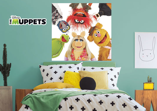The Muppets:  Disney The Muppets Group Looking Down Mural        - Officially Licensed Disney Removable Wall   Adhesive Decal