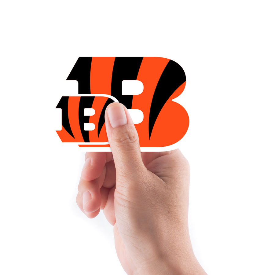 Cincinnati Bengals - 5 Logo Minis (Mixed Sizes) - Official NFL - Reusable Vinyl Decals